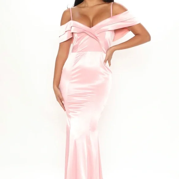fashion nova pink prom dress Pink Long Prom Dresses with Appliques,Evening Dress,Formal Dresses US10 / Custom Color